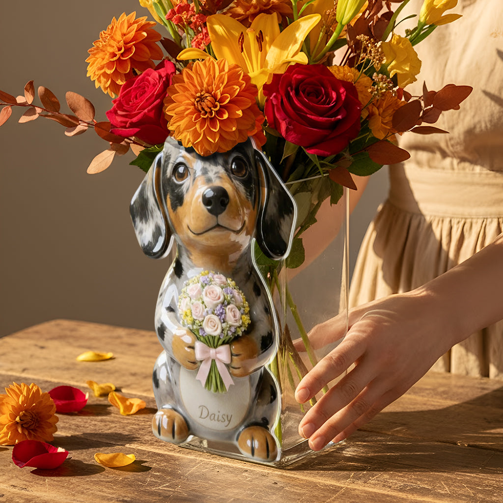 Custom Any Photo - Personalized Dog Acrylic Pot