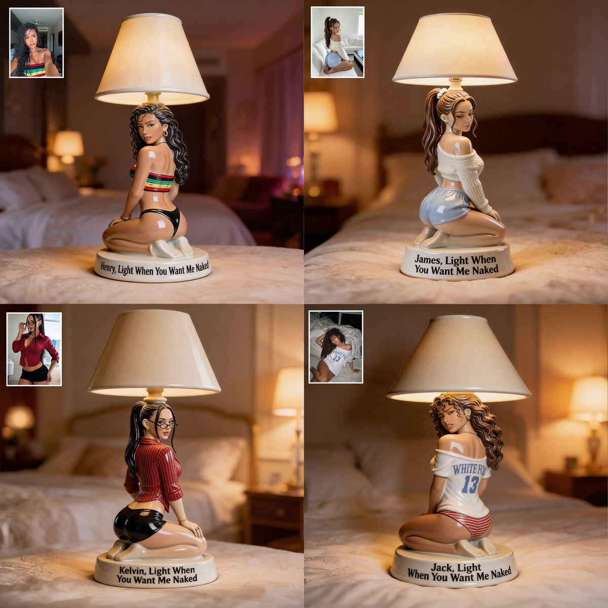Licht, wenn du mich vermisst - Personalisierte, würzige Acryl-LED-Nachtlampe