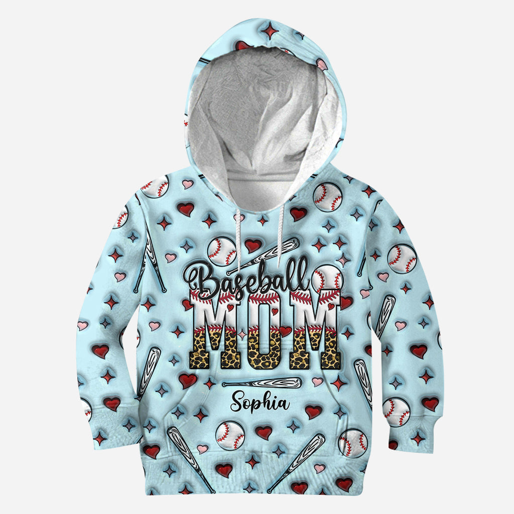 Baseball Mom - Personalized Baseball All Over Shirt