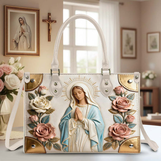 Believe - Personalisierte christliche Lederhandtasche