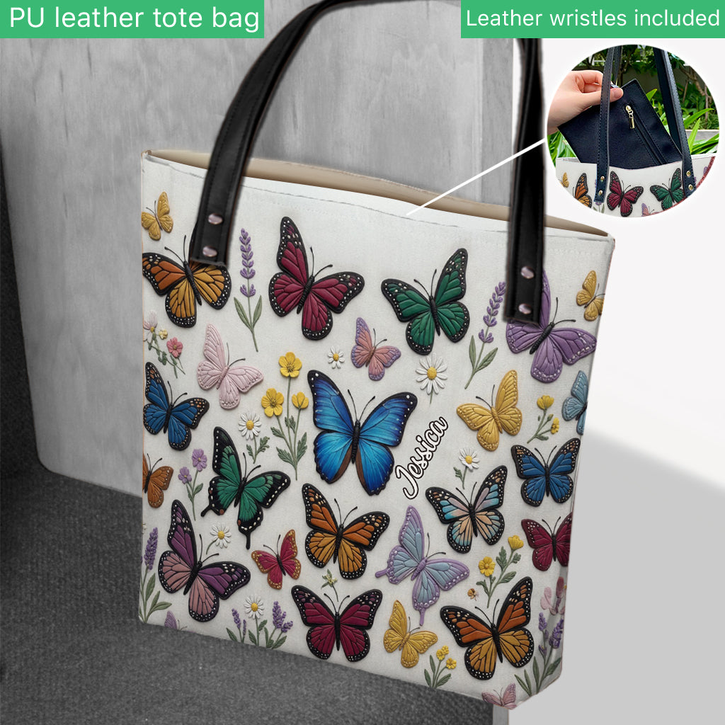 Liebe Schmetterlinge - Personalisierte Schmetterling Tragetasche