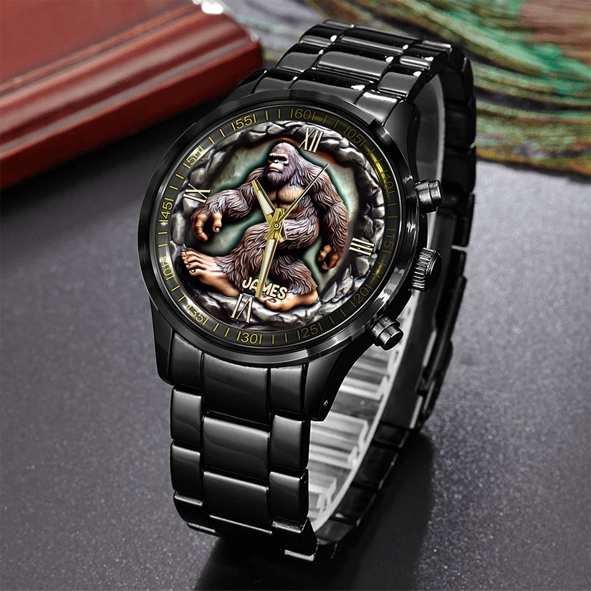 Créature mystique - Montre-bracelet Bigfoot personnalisée