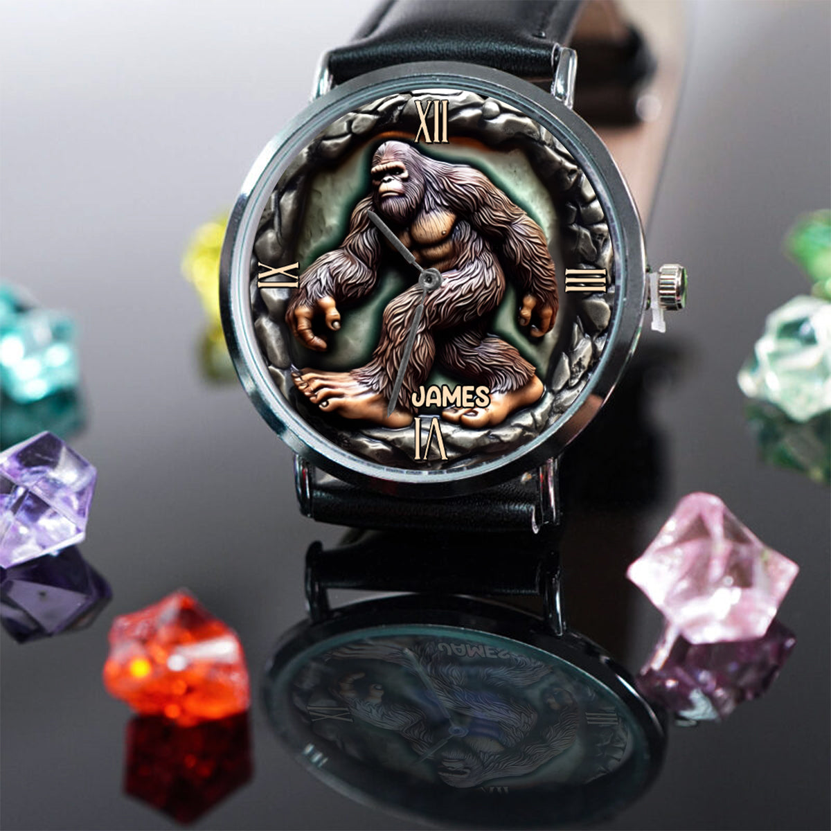 Créature mystique - Montre-bracelet Bigfoot personnalisée