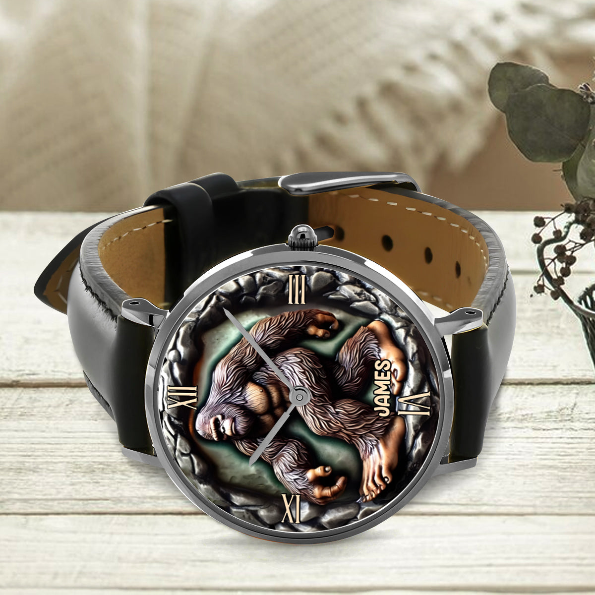 Créature mystique - Montre-bracelet Bigfoot personnalisée