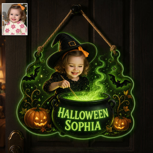 Halloween Kid's Room Decoration - Personalized Kid Luminous Acrylic Sign