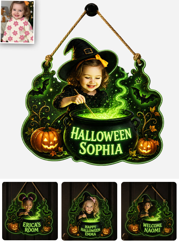 Halloween Kid's Room Decoration - Personalized Kid Luminous Acrylic Sign