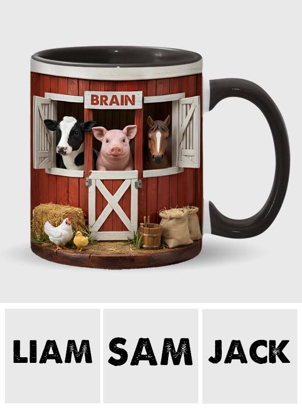 Mug personnalisé « La Grange Rouge » - Thème Fermier