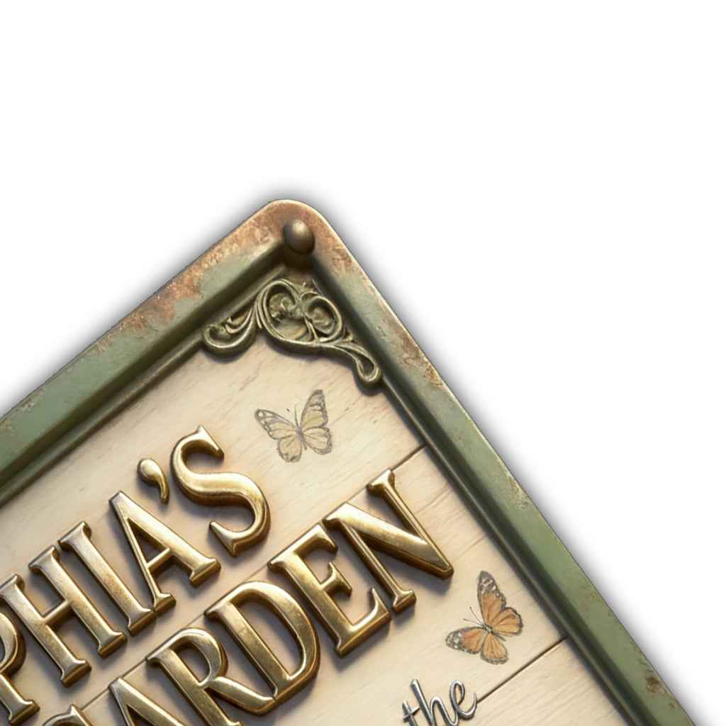 And Into The Garden I Go - Personalized Gardening Cut Metal Sign