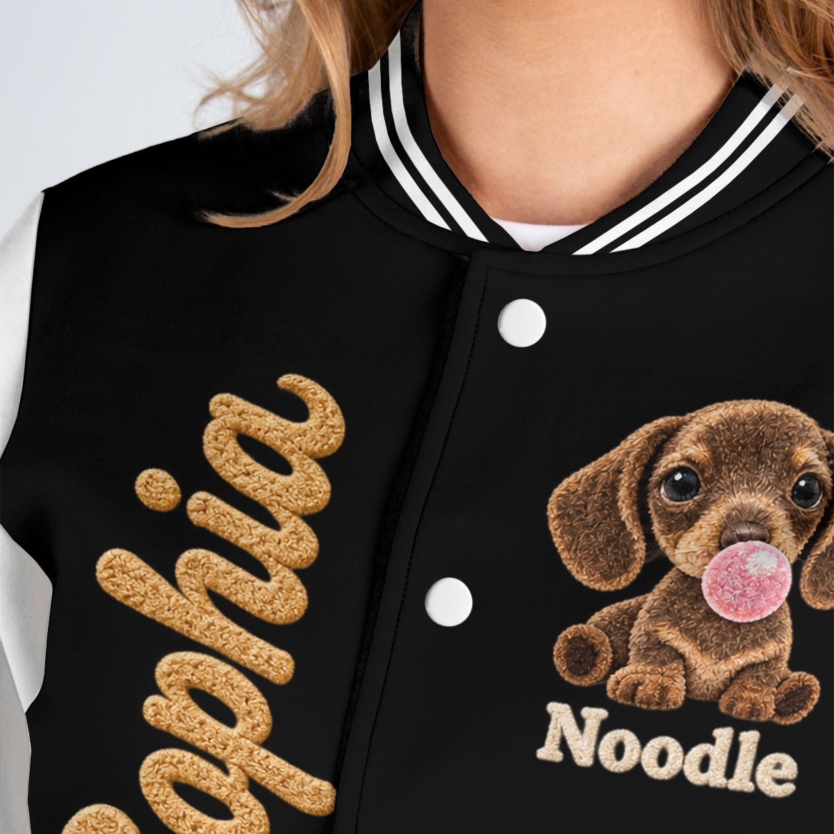 Adorable Paws - Personalized Dog Varsity Jacket
