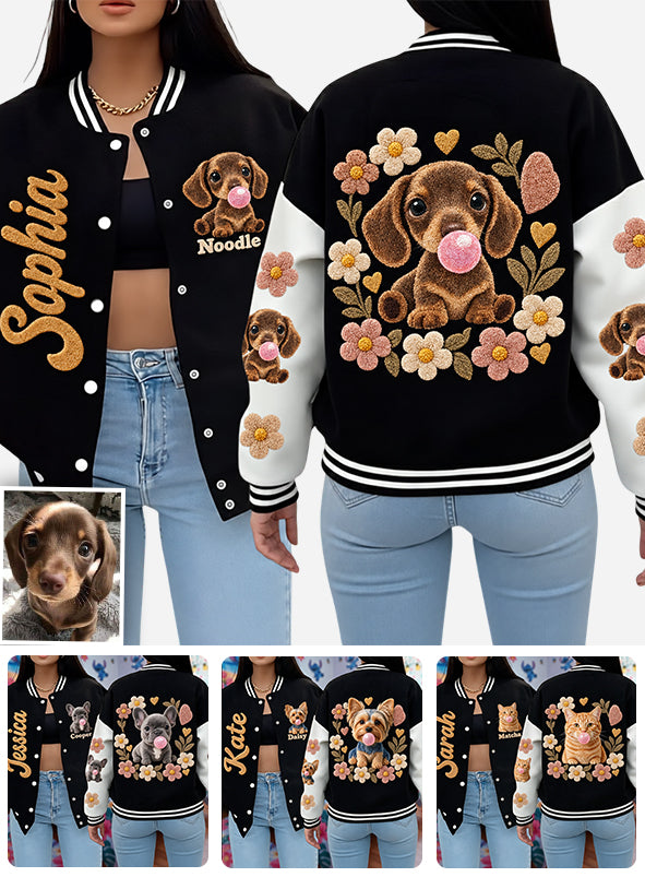 Adorable Paws - Personalized Dog Varsity Jacket