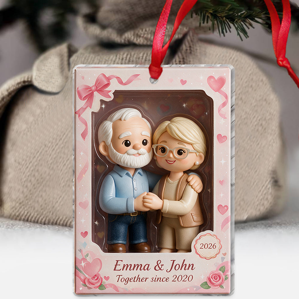 Personalisierte Foto-Romantik - Individuelles Paar Ornament