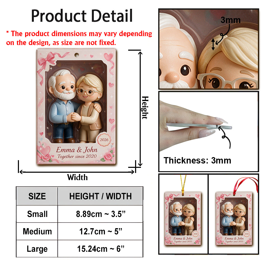 Personalisierte Foto-Romantik - Individuelles Paar Ornament