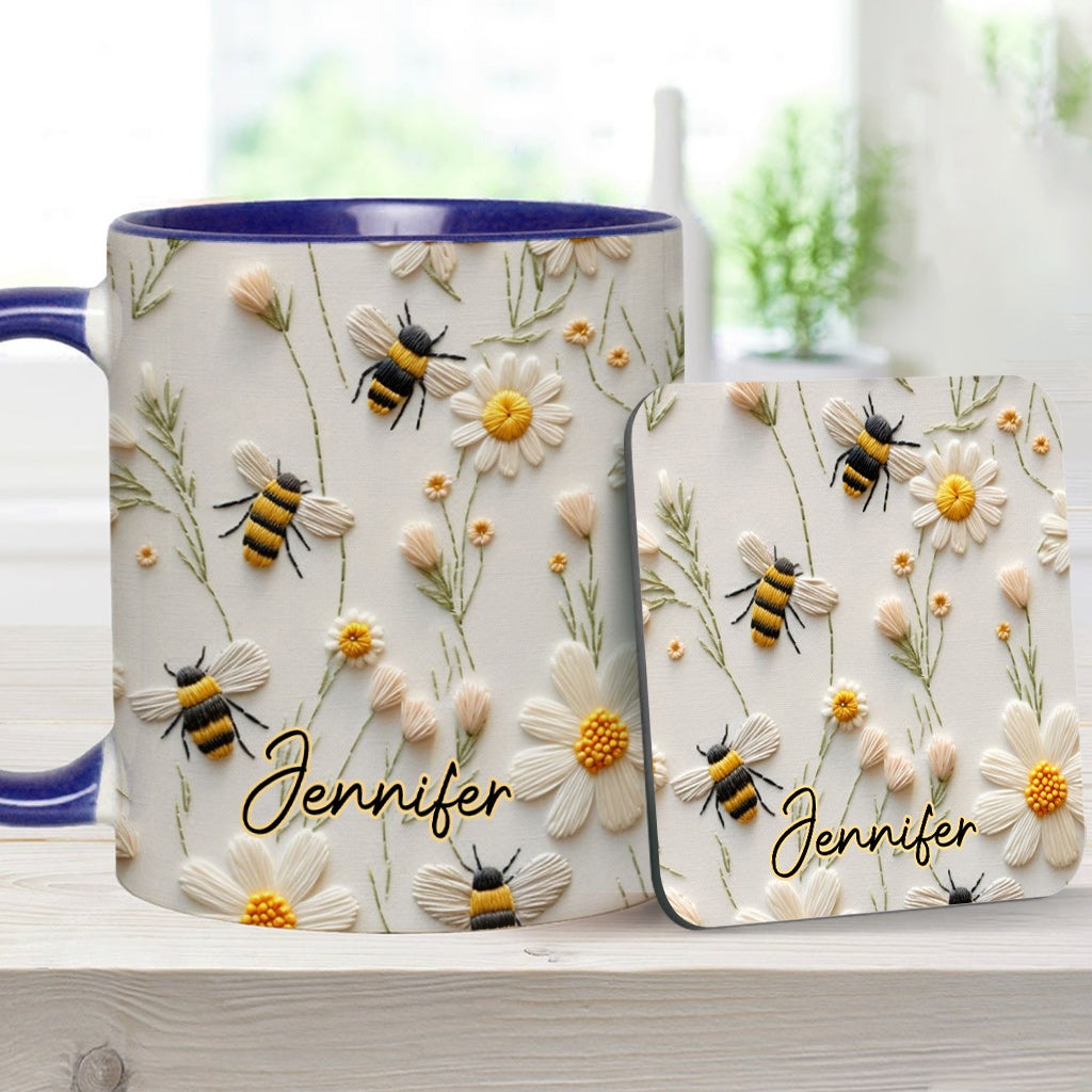 Liebe Bienen – Personalisierte Tasse mit Bienenmotiv