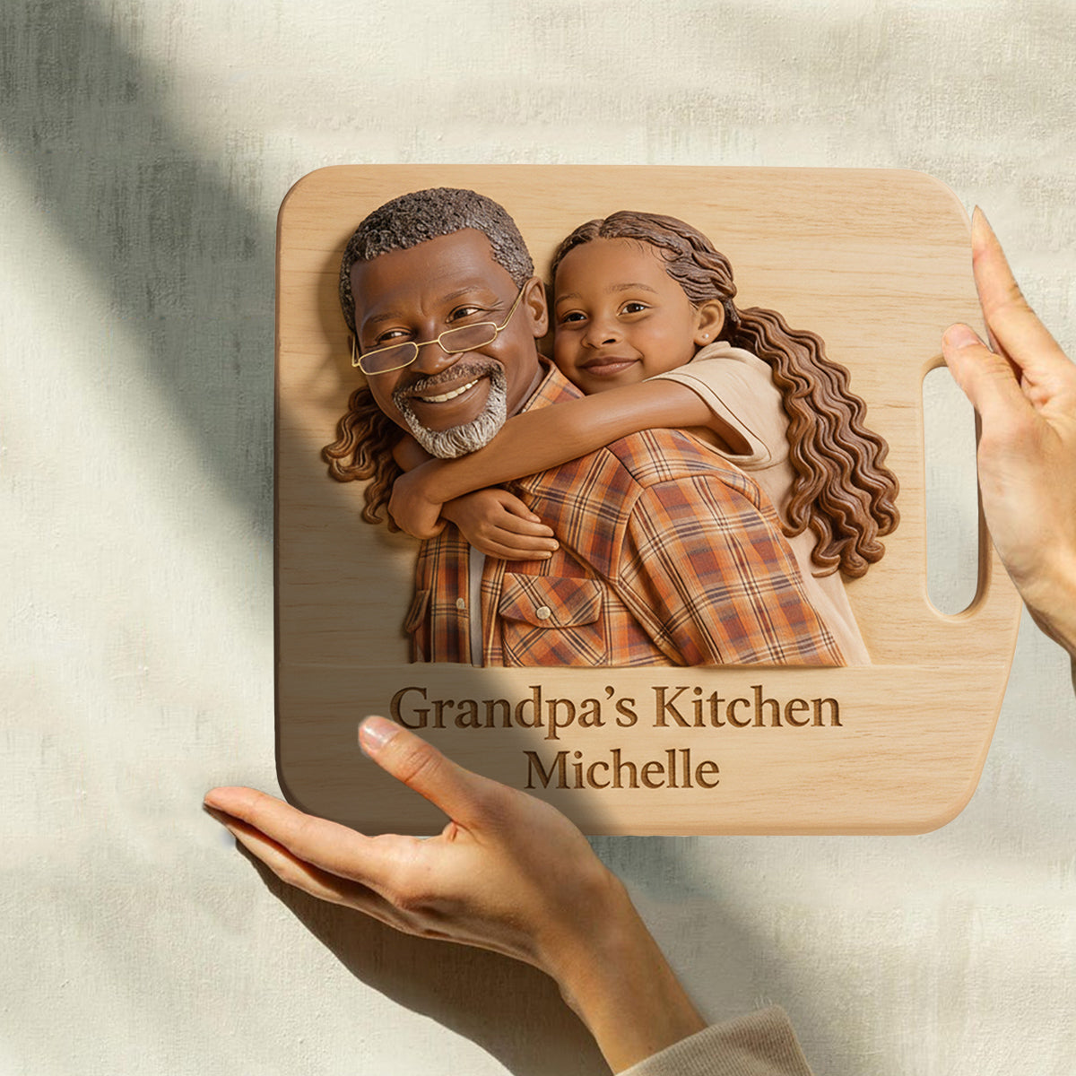 Tableau de cuisine de grand-mère - Plaque en bois personnalisée en forme de grand-mère