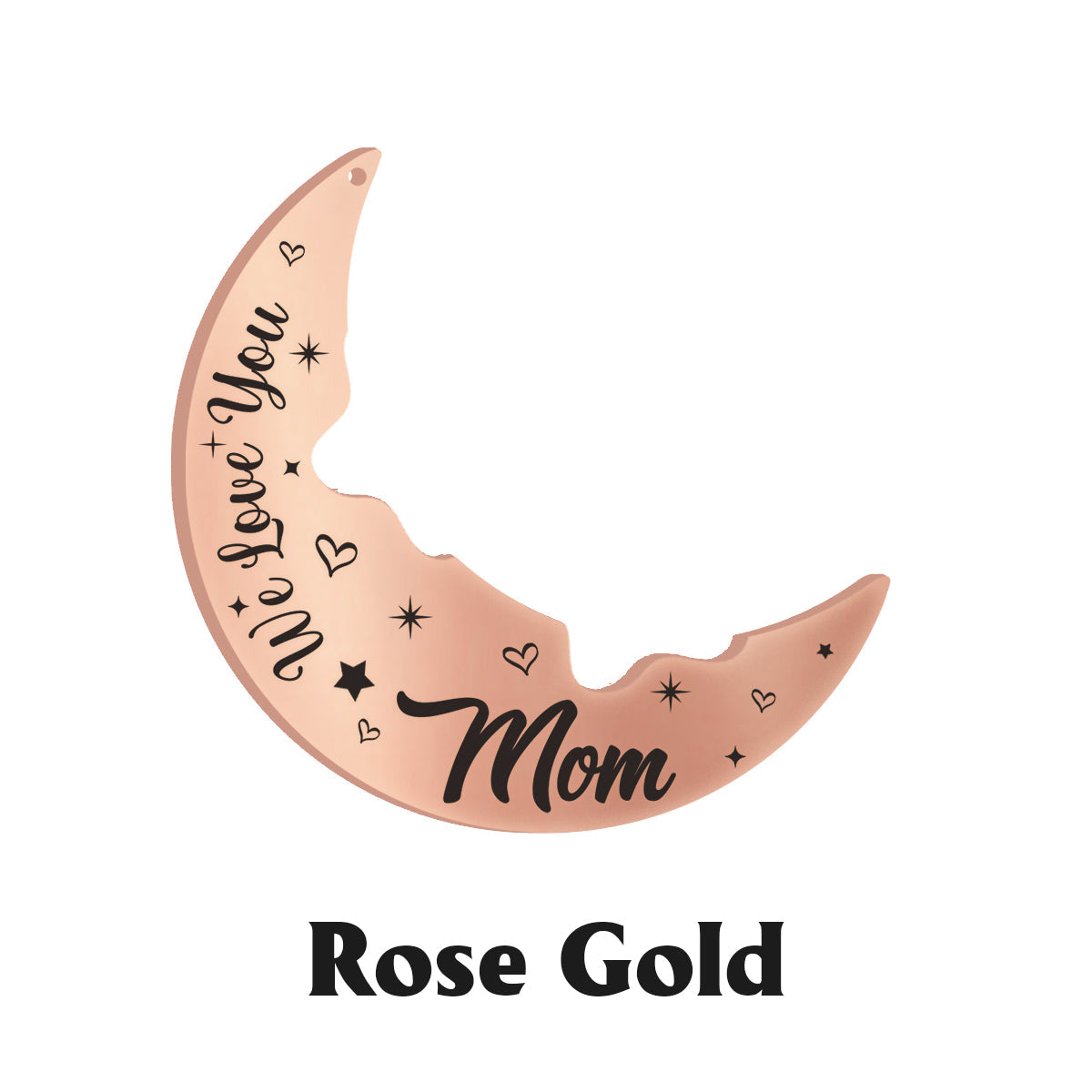 Love You To The Moon And Back - Personalized Mother Matching Pendant Necklace