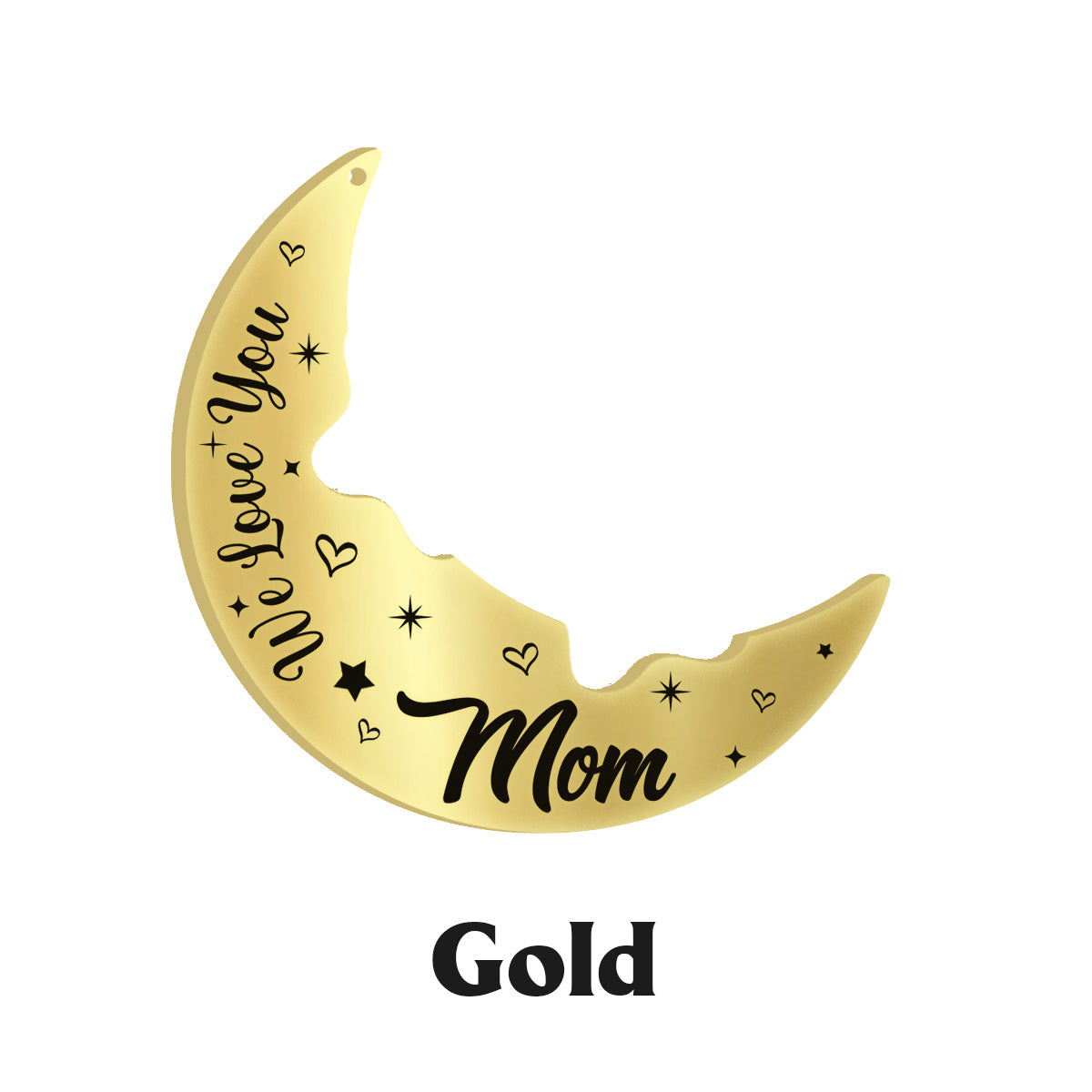 Love You To The Moon And Back - Personalized Mother Matching Pendant Necklace