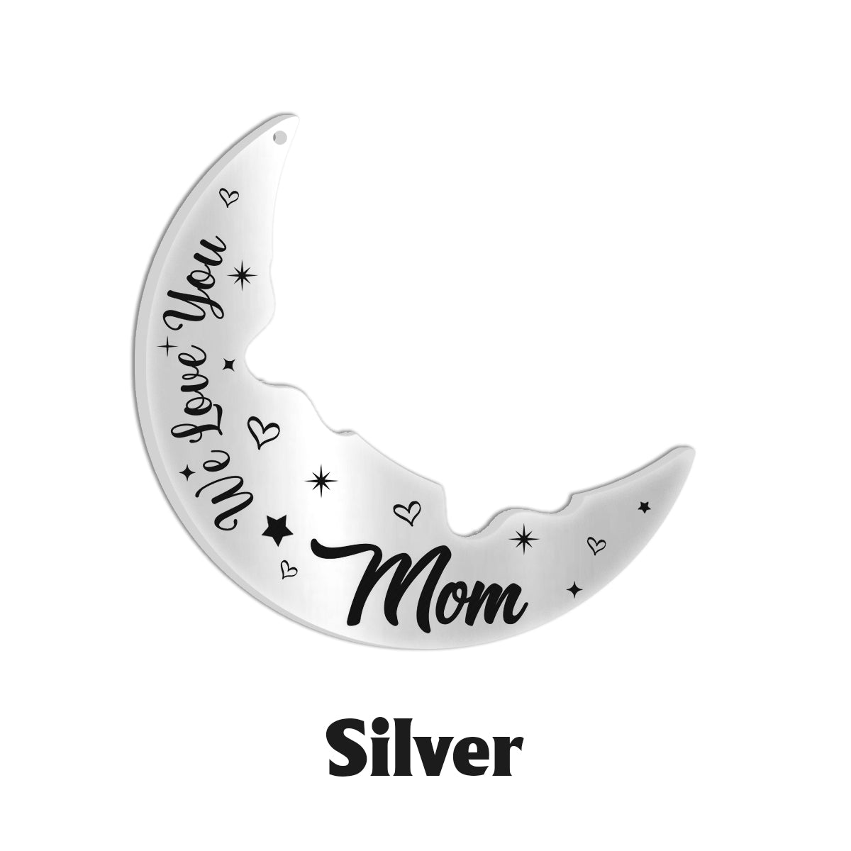 Love You To The Moon And Back - Personalized Mother Matching Pendant Necklace