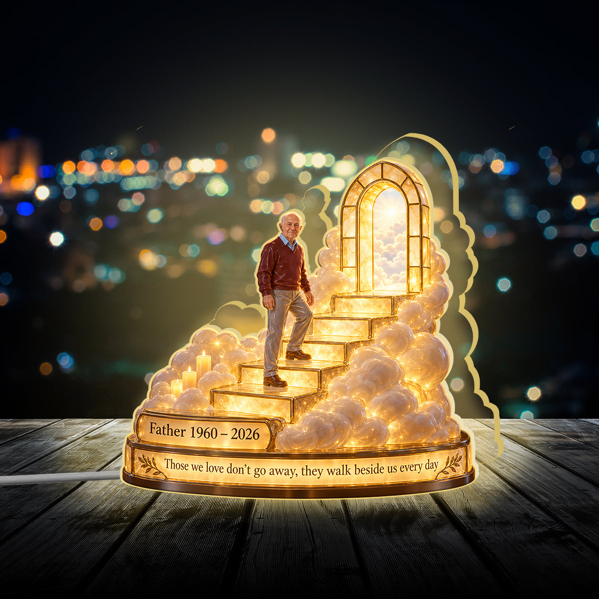 Personalisierte Gedenkgeschenke, Ein schönes Andenken für einen geliebten Menschen - Personalisierte Acryl LED Nachtlicht