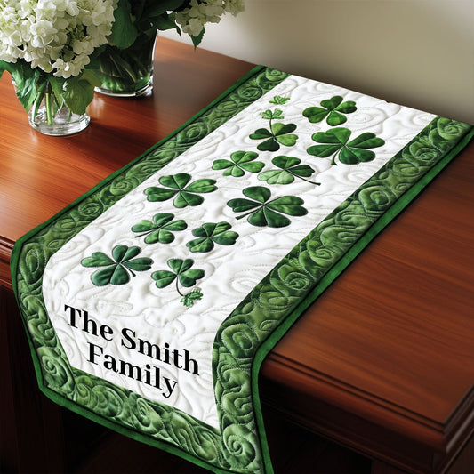 Chemin de table personnalisé Lucky Family - Famille