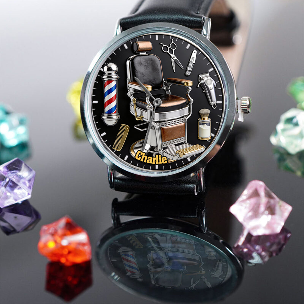 Friseur - Personalisierte Friseur-Handuhr