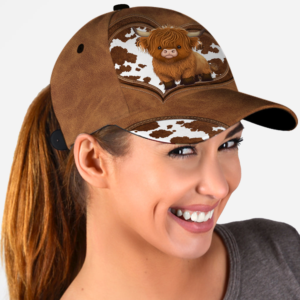 Vache des Highlands mignonne - Casquette classique personnalisée vache des Highlands
