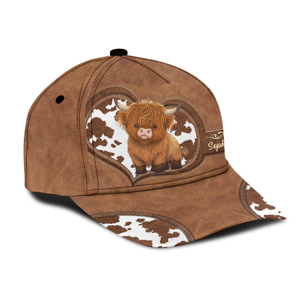 Vache des Highlands mignonne - Casquette classique personnalisée vache des Highlands
