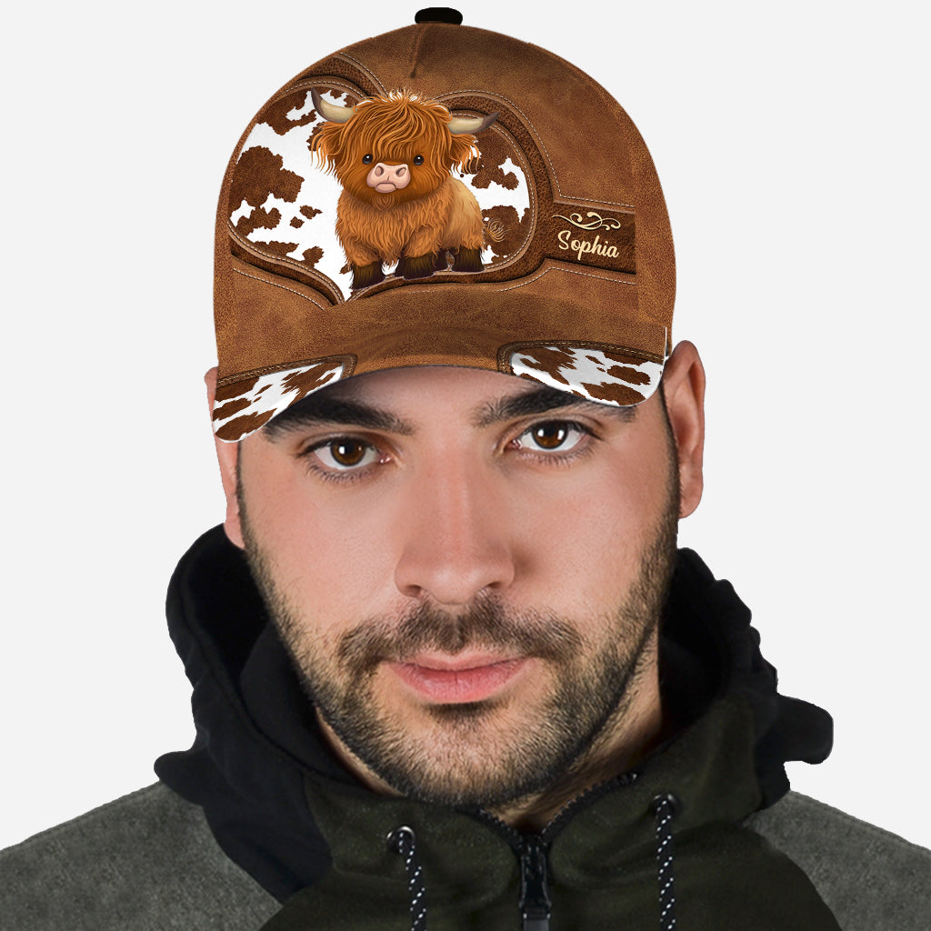 Vache des Highlands mignonne - Casquette classique personnalisée vache des Highlands