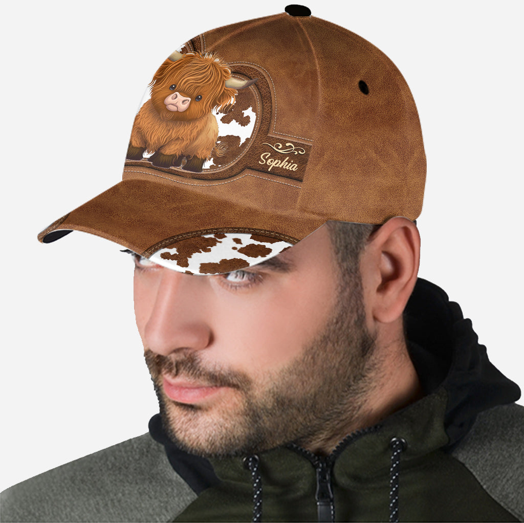 Vache des Highlands mignonne - Casquette classique personnalisée vache des Highlands