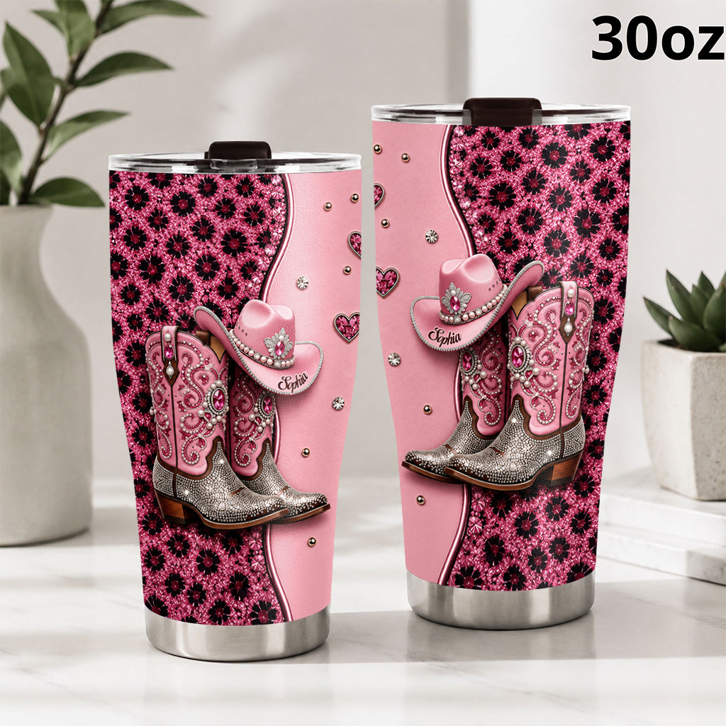 Cowgirl Boots - Personalized Cowgirl Tumbler