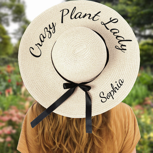 Crazy Plant Lady - Personalized Gardening Foldable Hat