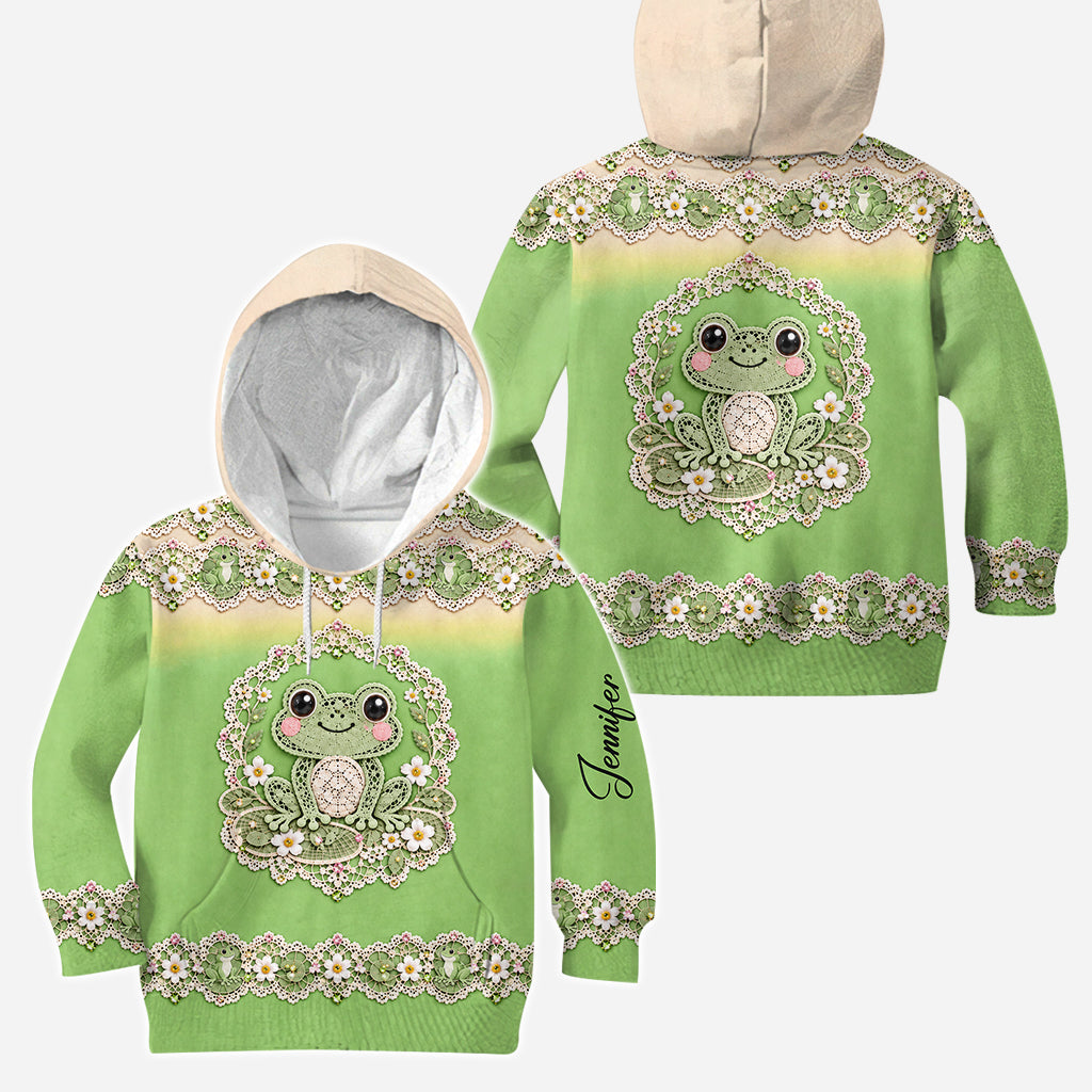 Liebe Frosch - Personalisierter Frosch Hoodie und Leggings
