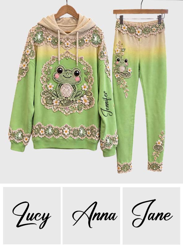 Liebe Frosch - Personalisierter Frosch Hoodie und Leggings