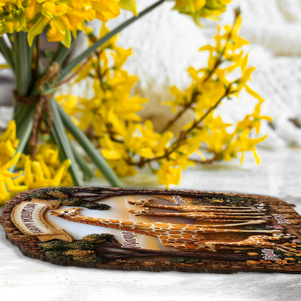 Giraffe Mom - Personalized Mother 1 Layered Big Freestanding