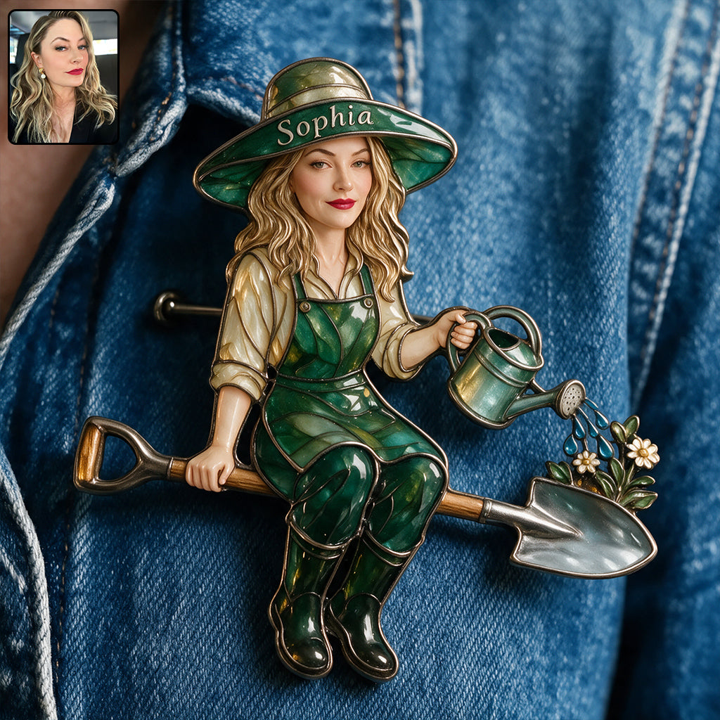 Love Gardening - Personalized Gardening 3D Embossed Enamel Pin