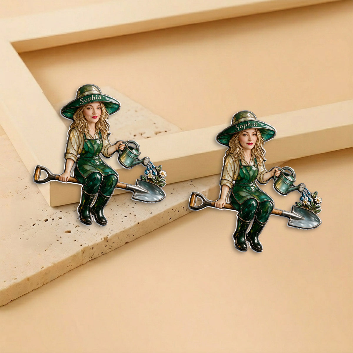 Love Gardening - Personalized Gardening 3D Embossed Enamel Pin