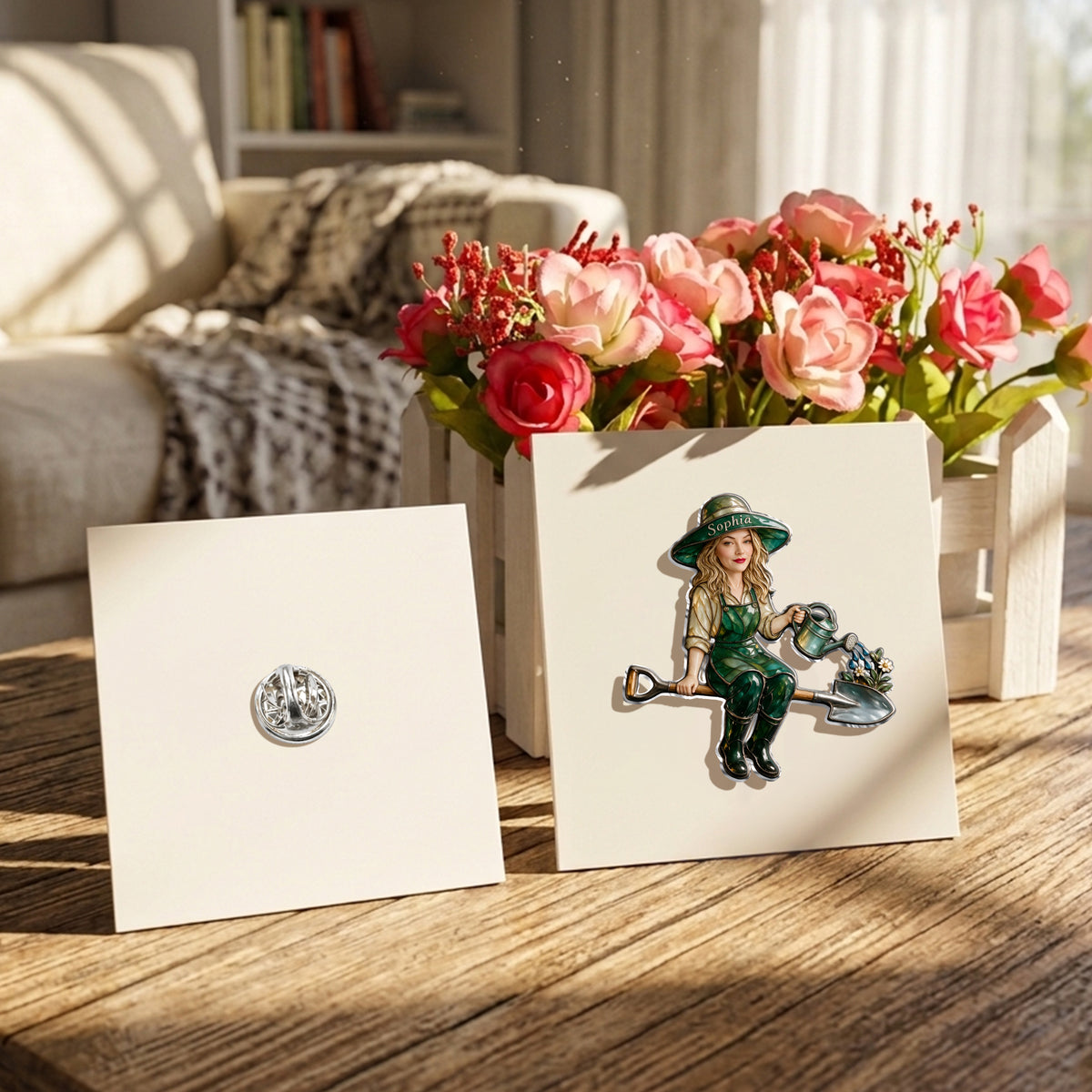 Love Gardening - Personalized Gardening 3D Embossed Enamel Pin