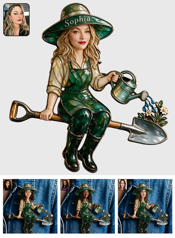 Love Gardening - Personalized Gardening 3D Embossed Enamel Pin