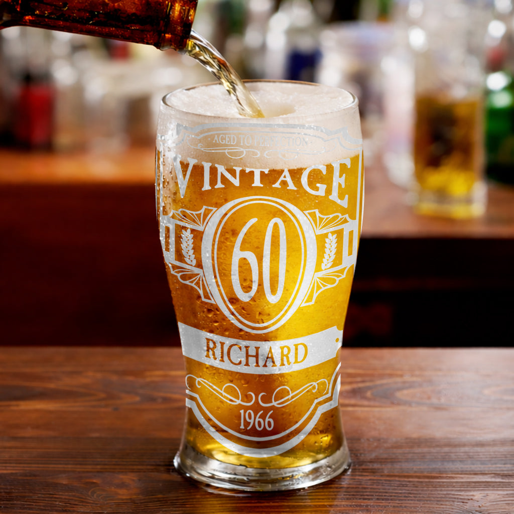 Happy Birthday - Personalized Birthday Beer Pint