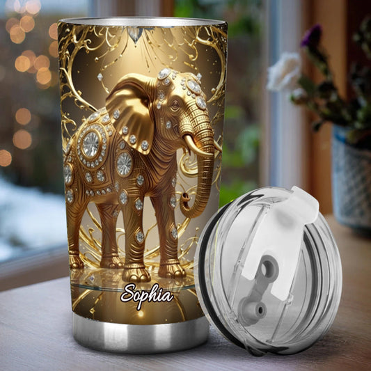 Liebe Elefant - Personalisierter Elefanten-Trinkbecher