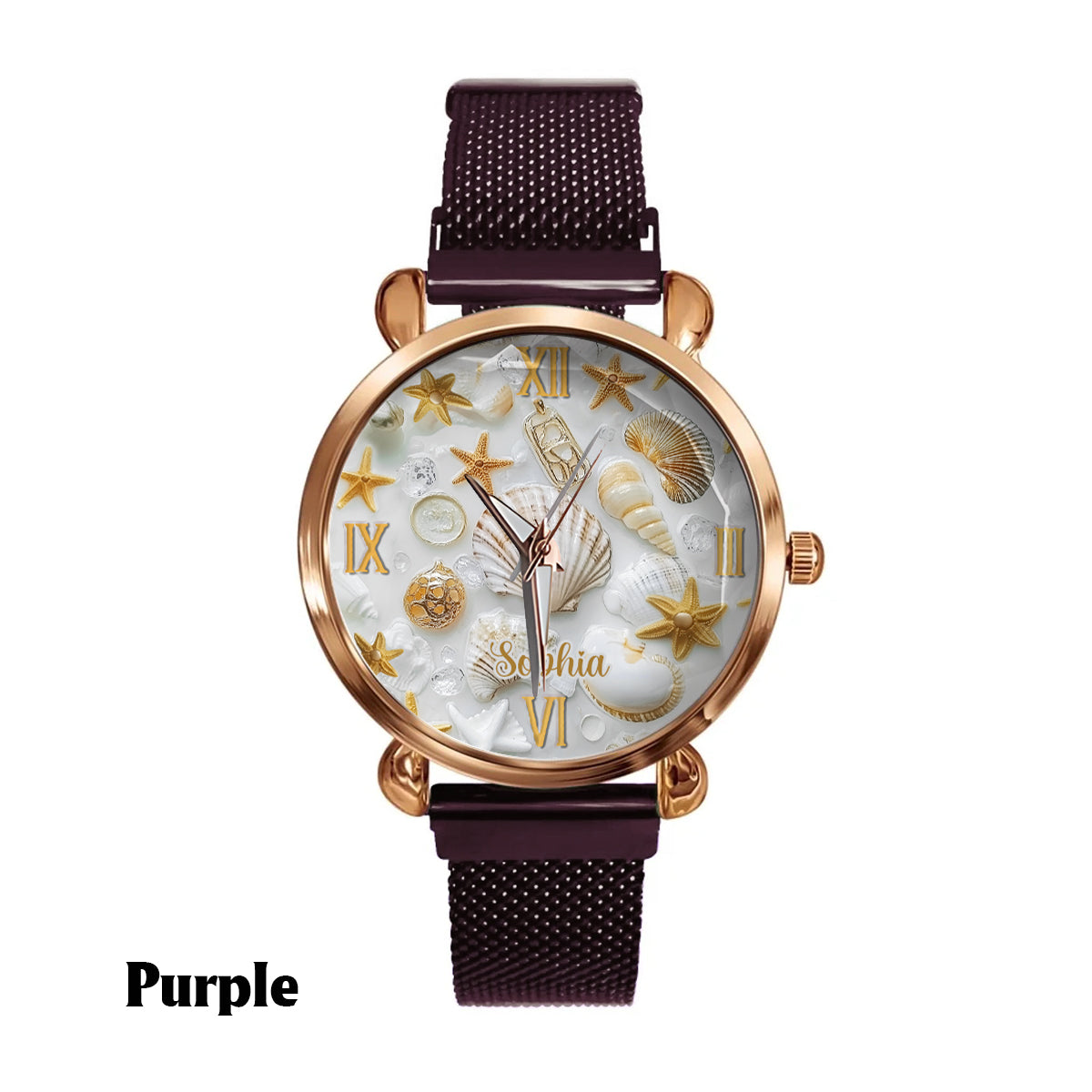 Beautiful Seashells - Personalized Sea Lover Women Hand Watch