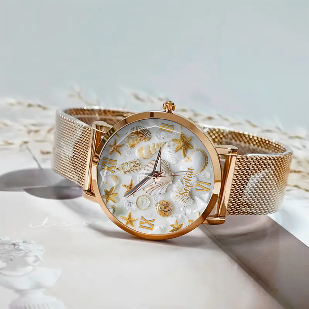 Beautiful Seashells - Personalized Sea Lover Women Hand Watch