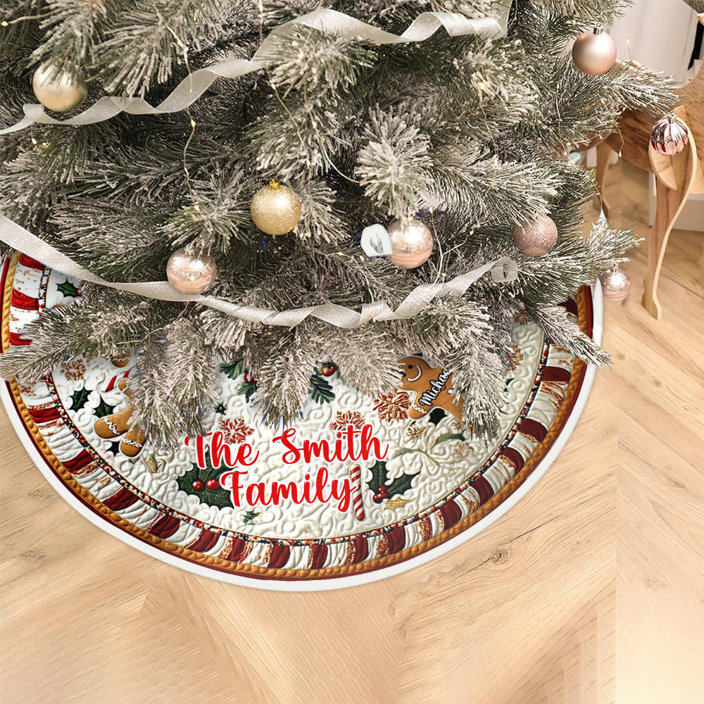 Die Lebkuchen-Crew – Personalisierte Baumrock-Decke