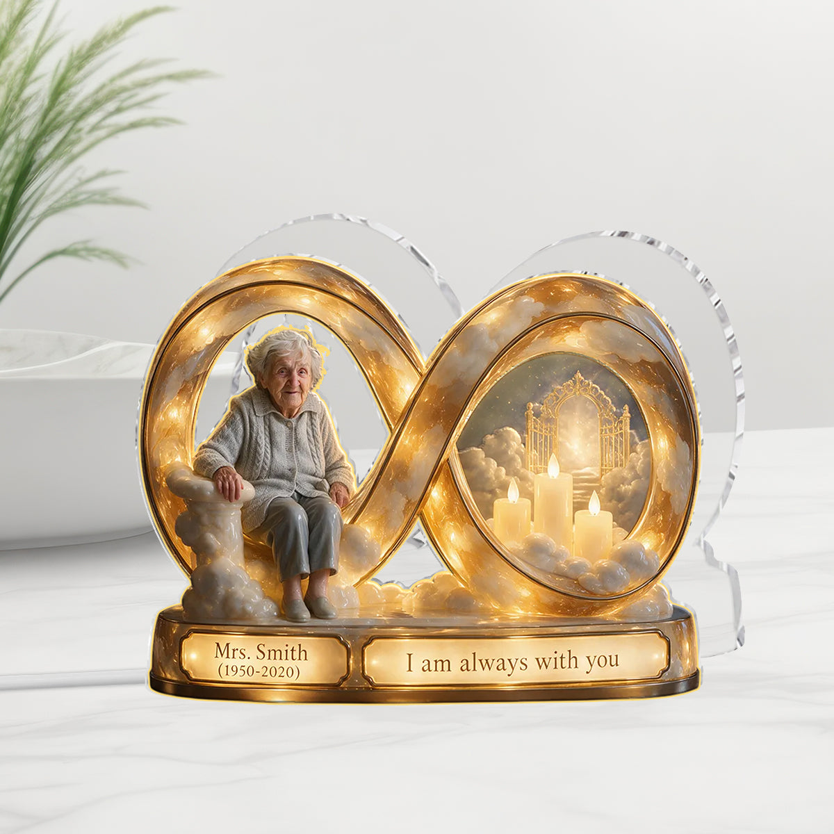 Personalized Memorial Gift, A Beautiful Keepsake to Honor a Loved One - Personalized Memorial Acrylic LED Night Light