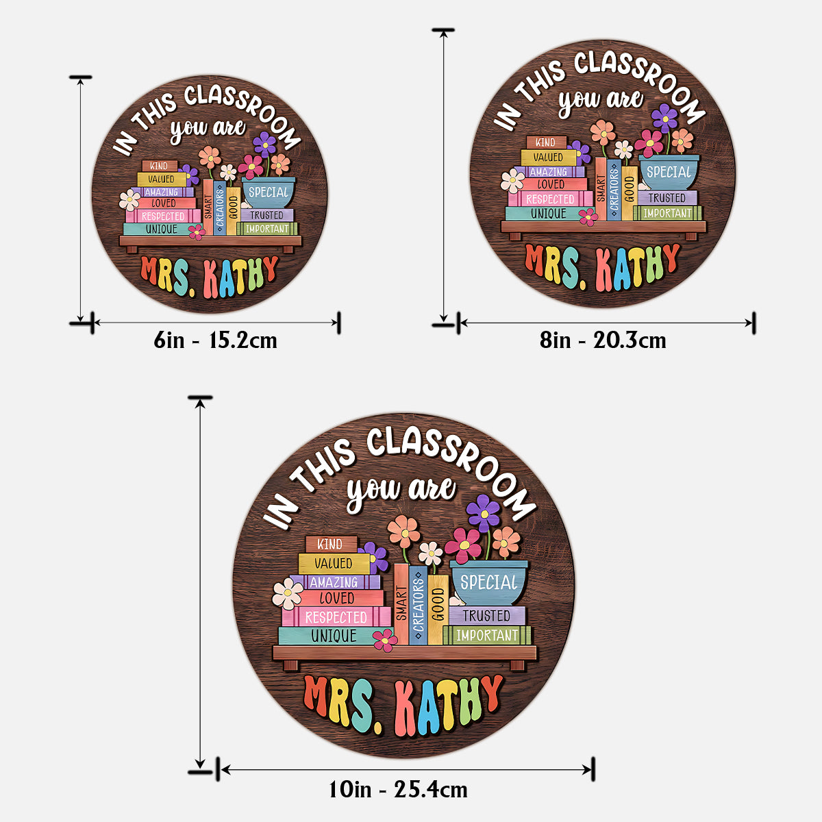 Back To School, Teacher Gift Idea - Personalized Teacher 2 Layered Wood Sign / Wood Plaque