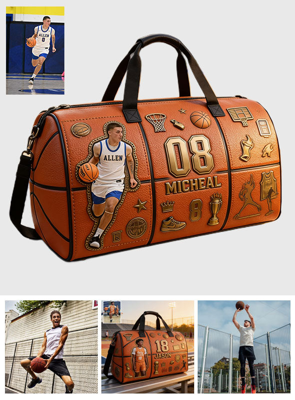 Basketballspieler - Personalisierte Basketball-Duffle-Tasche
