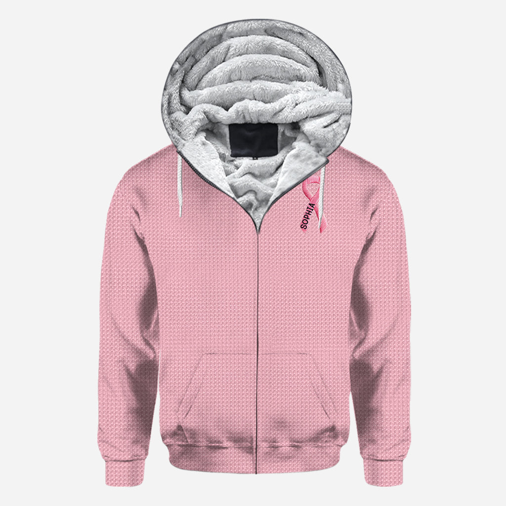 Ruban rose - T-shirt personnalisé intégral de sensibilisation au cancer du sein