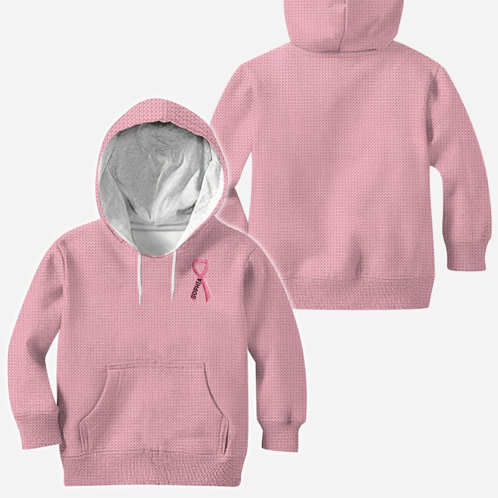 Ruban rose - T-shirt personnalisé intégral de sensibilisation au cancer du sein