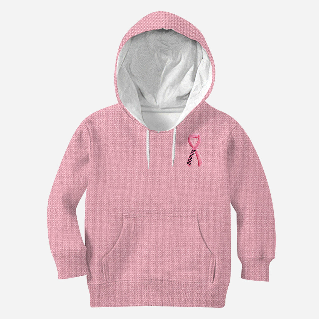 Ruban rose - T-shirt personnalisé intégral de sensibilisation au cancer du sein