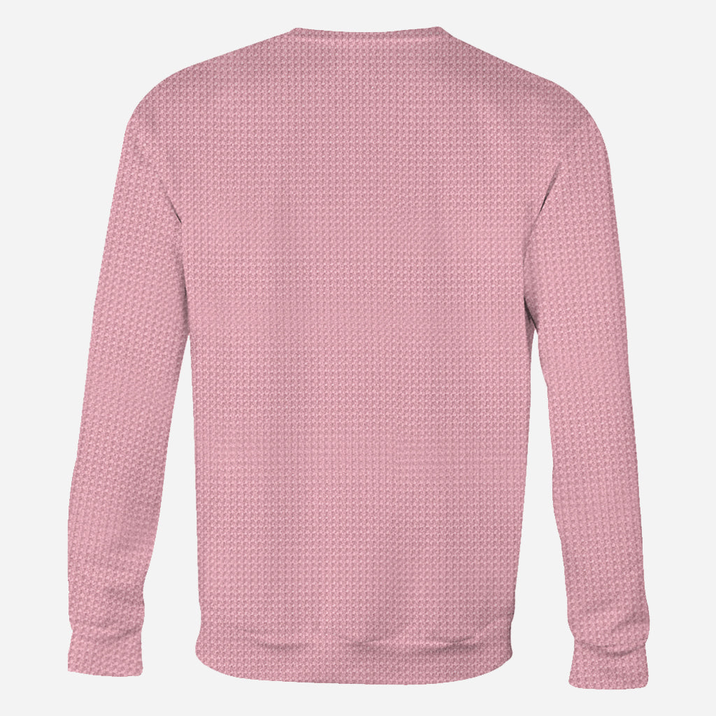 Ruban rose - T-shirt personnalisé intégral de sensibilisation au cancer du sein