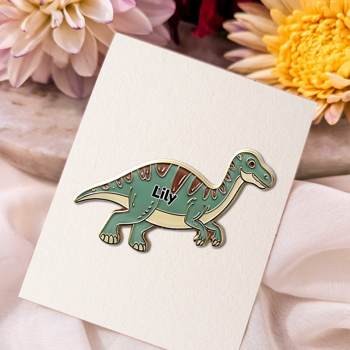Collection de dinosaures pour enfants - Pin's personnalisé pour enfants